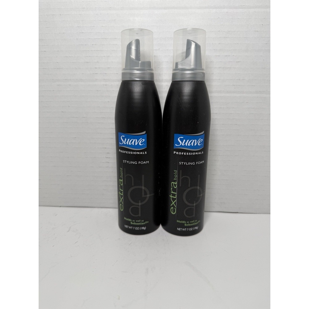 2 New Suave Professionals Styling Foam Extra Hold 7oz Discontinued